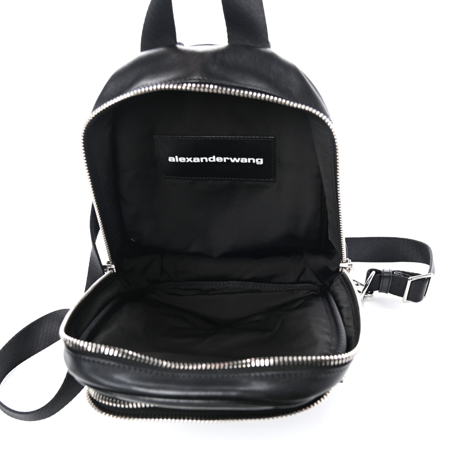 Alexander Wang Lambskin Double Zip Backpack Black 5 of 9