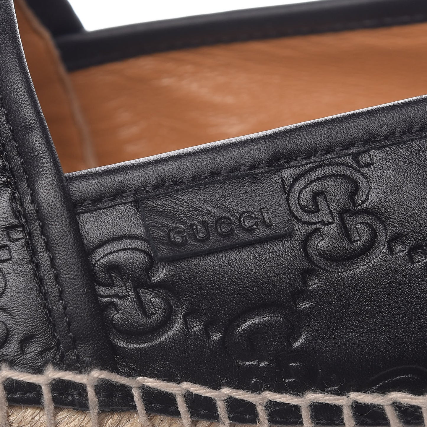 Guccissima Signature Espadrilles 41.5 Black