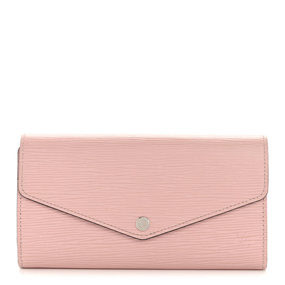 Louis Vuitton Epi Sarah Wallet NM Rose Ballerine 1 of 8