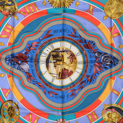 Hermes Silk La Ronde des Heures Scarf 90 1 of 4