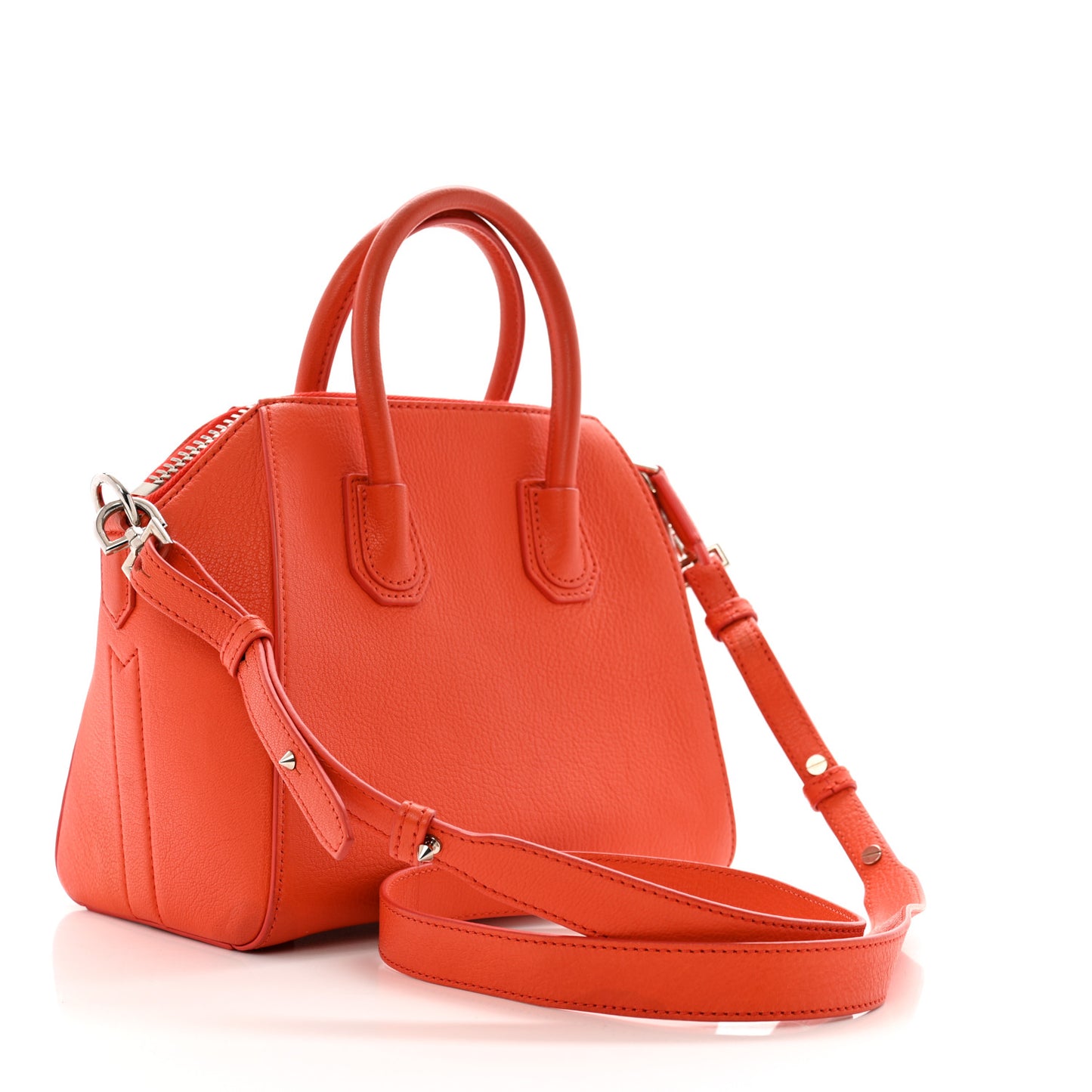 Sugar Goatskin Mini Antigona Burnt Orange