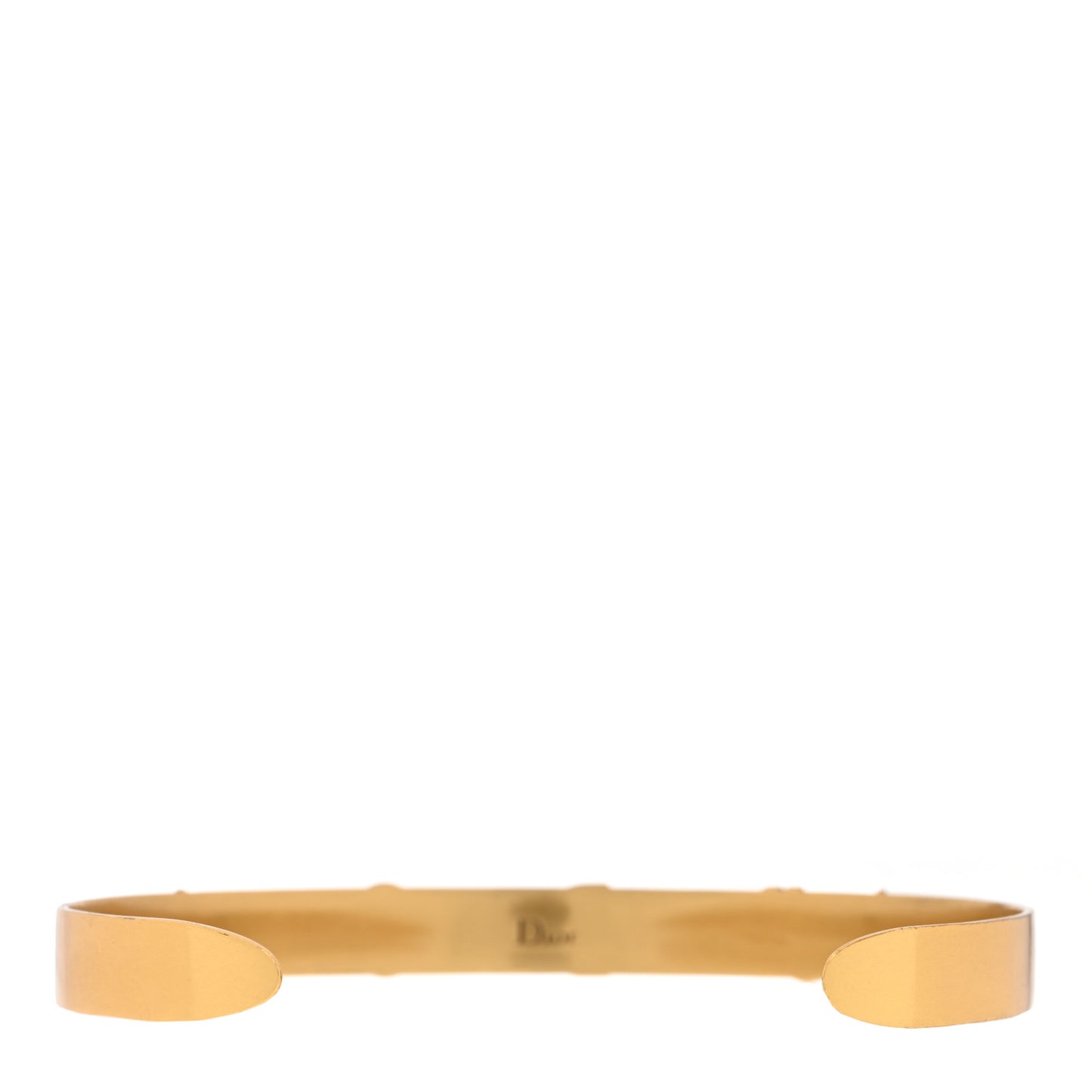 Metal J'Adior Logo Choker Necklace Antique Gold