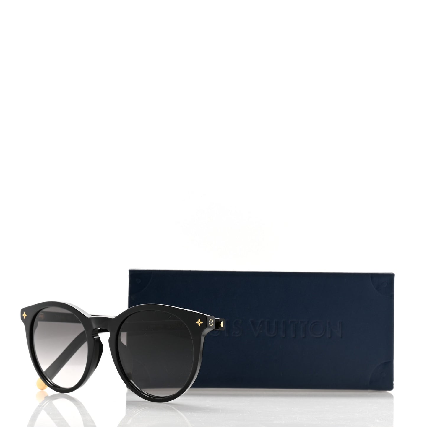 Acetate My Monogram Round Sunglasses Z2004E Black