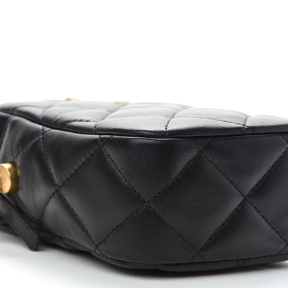 Chanel Lambskin Quilted Vertical My Perfect Camera Case Black 8 of 9