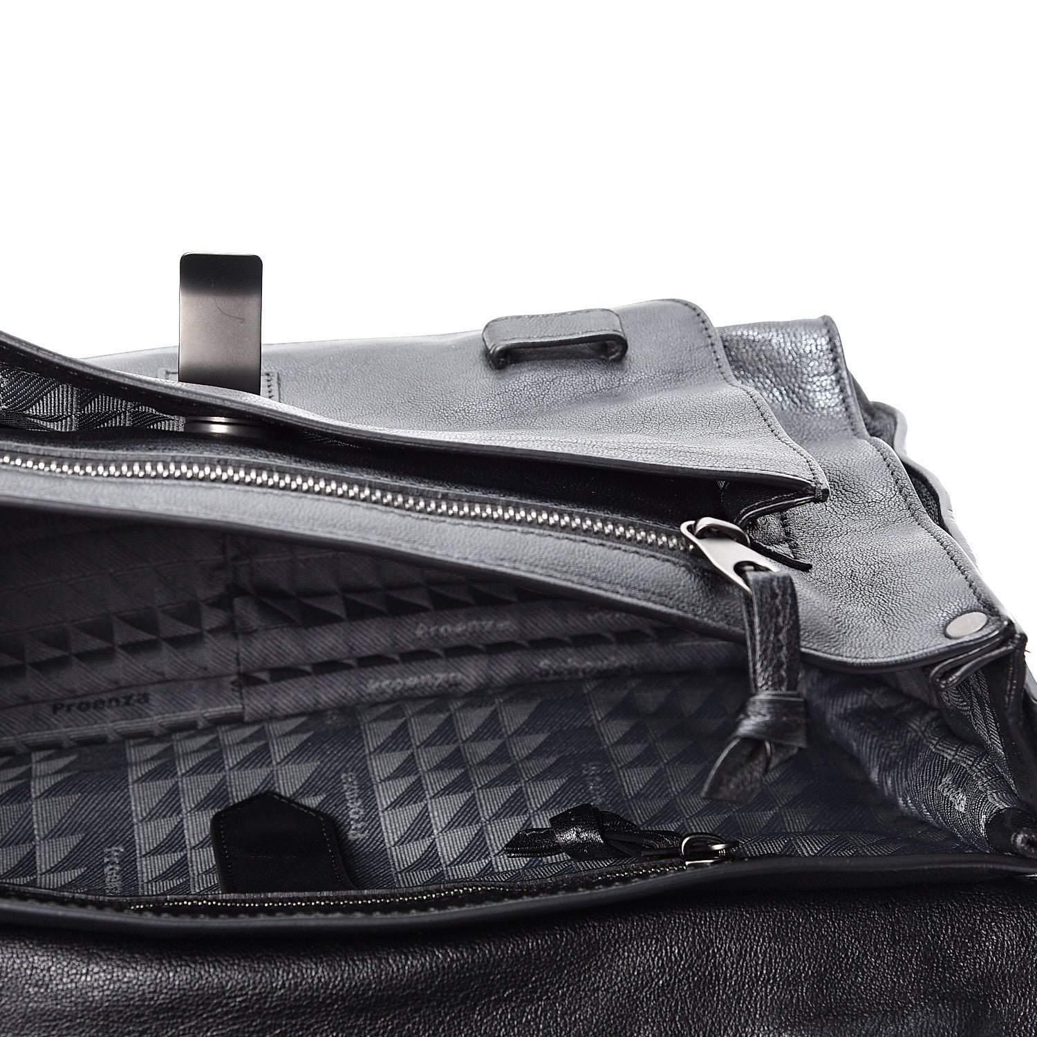 Proenza Schouler Lambskin Fringe Medium PS1 Satchel Black 4 of 10