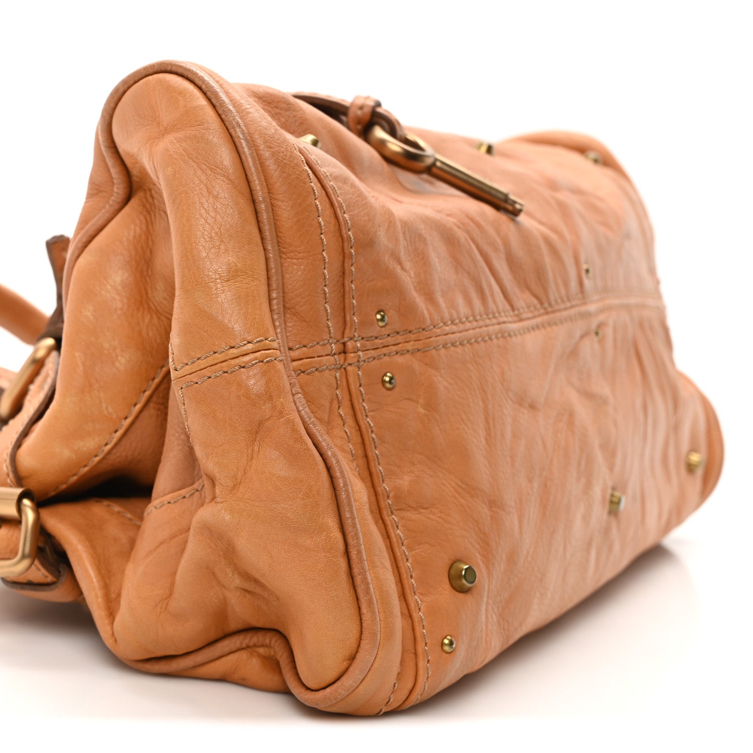 Chloe Calfskin Medium Paddington Satchel Tan 8 of 9