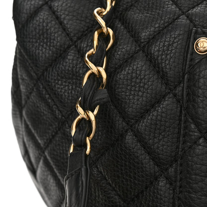 Chanel Calfskin Quilted XXL Travel Flap Bag Black 11 of 13