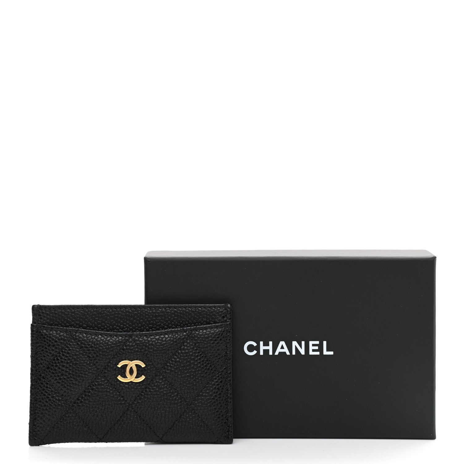 Chanel Caviar Quilted Card Holder Black 9 of 9