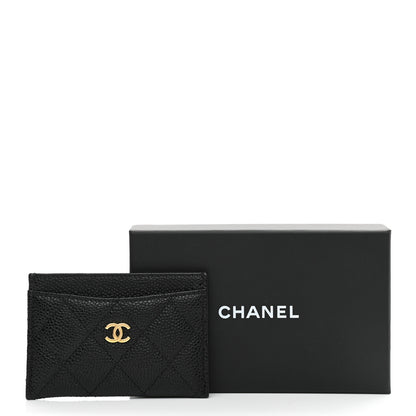 Chanel Caviar Quilted Card Holder Black 9 of 9