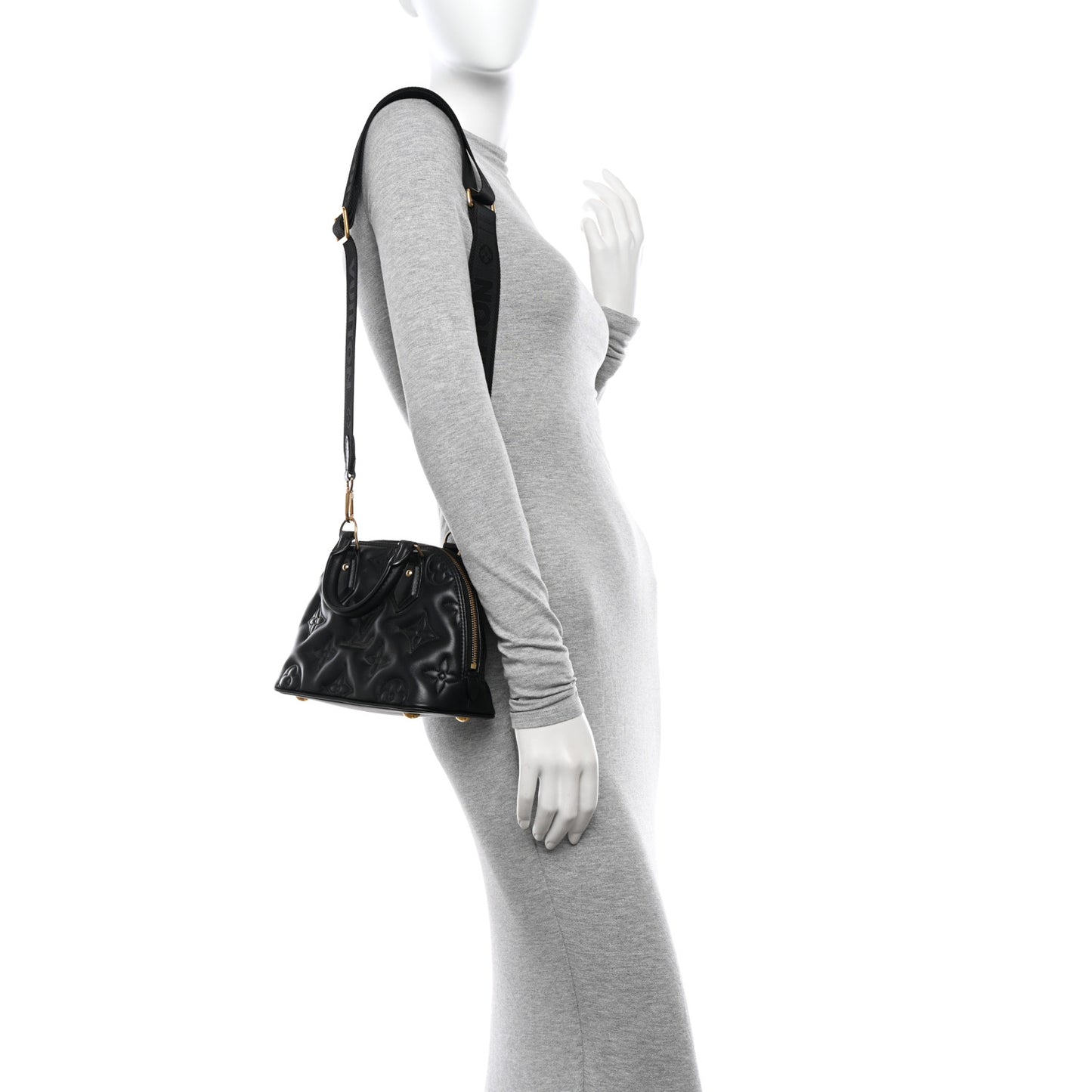 Calfskin Bubblegram Alma BB Black