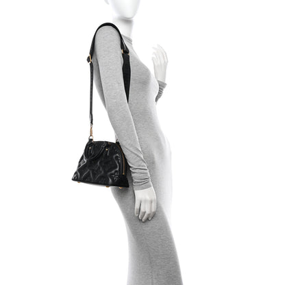 Louis Vuitton Calfskin Bubblegram Alma BB Black 2 of 13