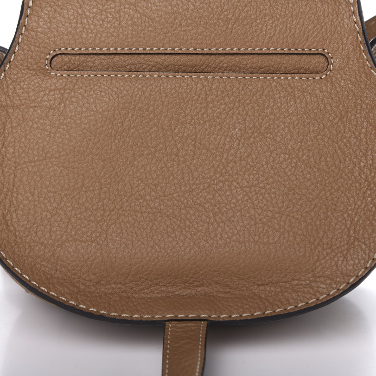 Calfskin Mini Marcie Round Crossbody Bag Nut