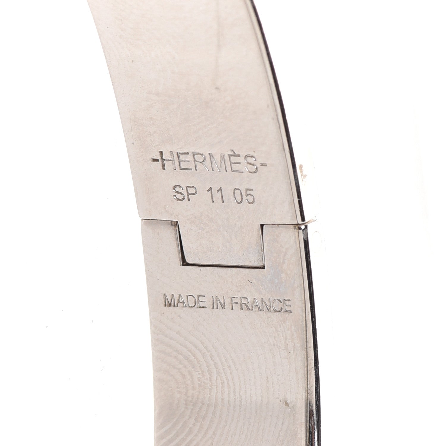 Hermes Enamel Charniere Uni Narrow Hinged Bracelet M Rouge Amarante 4 of 8