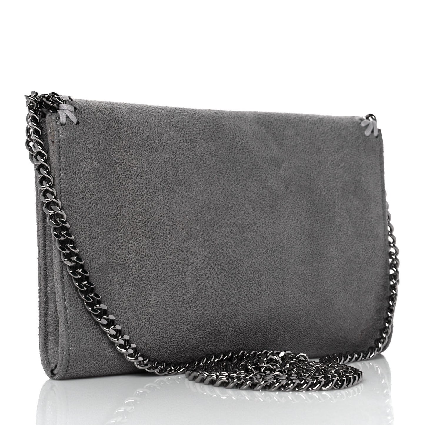 Shaggy Deer Mini Falabella Crossbody Bag Grey