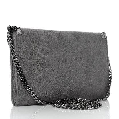 Stella McCartney Shaggy Deer Mini Falabella Crossbody Bag Grey 3 of 8