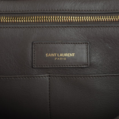 Saint Laurent Calfskin Medium Classic Y Cabas Earth 6 of 9