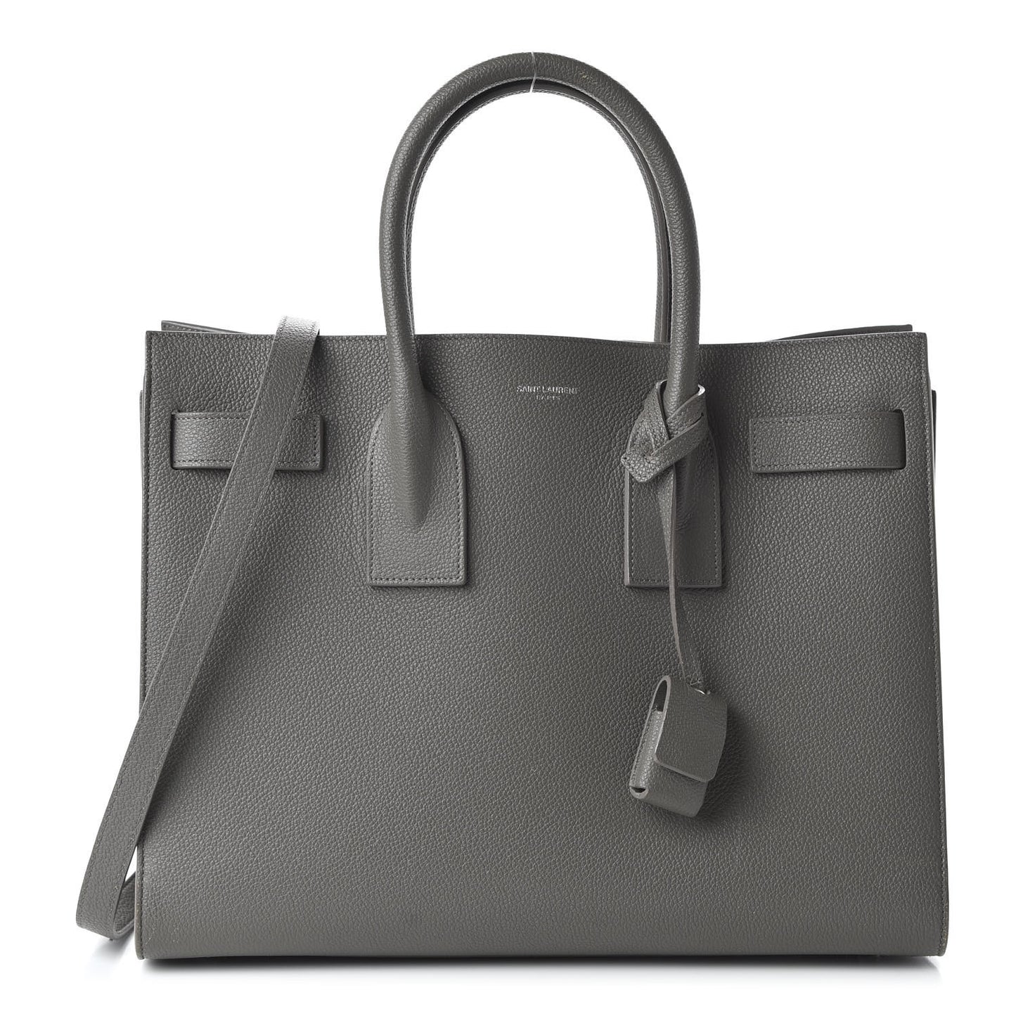 Grained Calfskin Small Sac De Jour Fog