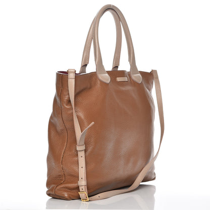 Burberry Prorsum Pebbled Calfskin Medium Studley Tote Camel Nude 4 of 11