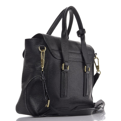 3.1 Phillip Lim 3.1 Textured Calfskin Medium Pashli Satchel Black 3 of 7