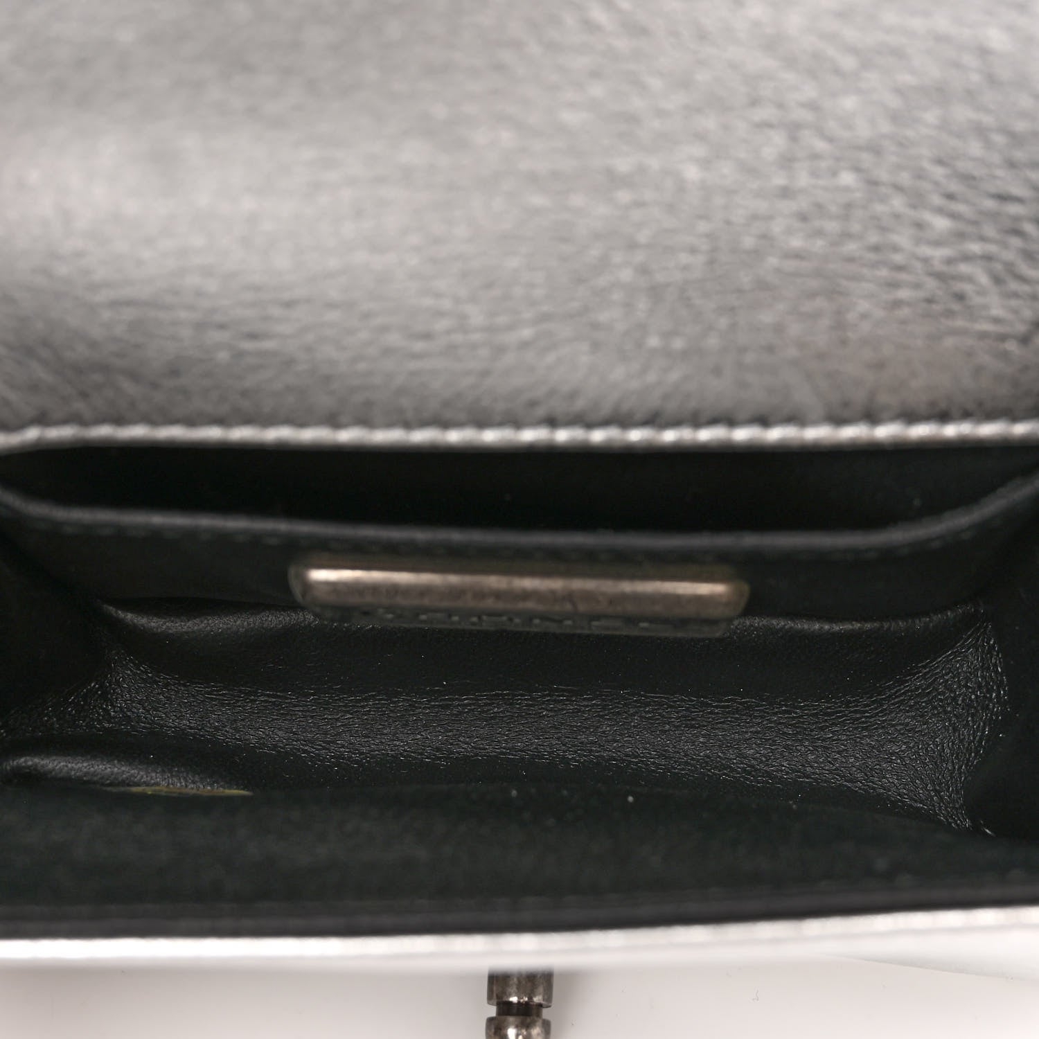 Chanel Metallic Galuchat Stingray Mini Boy Flap Silver 5 of 10