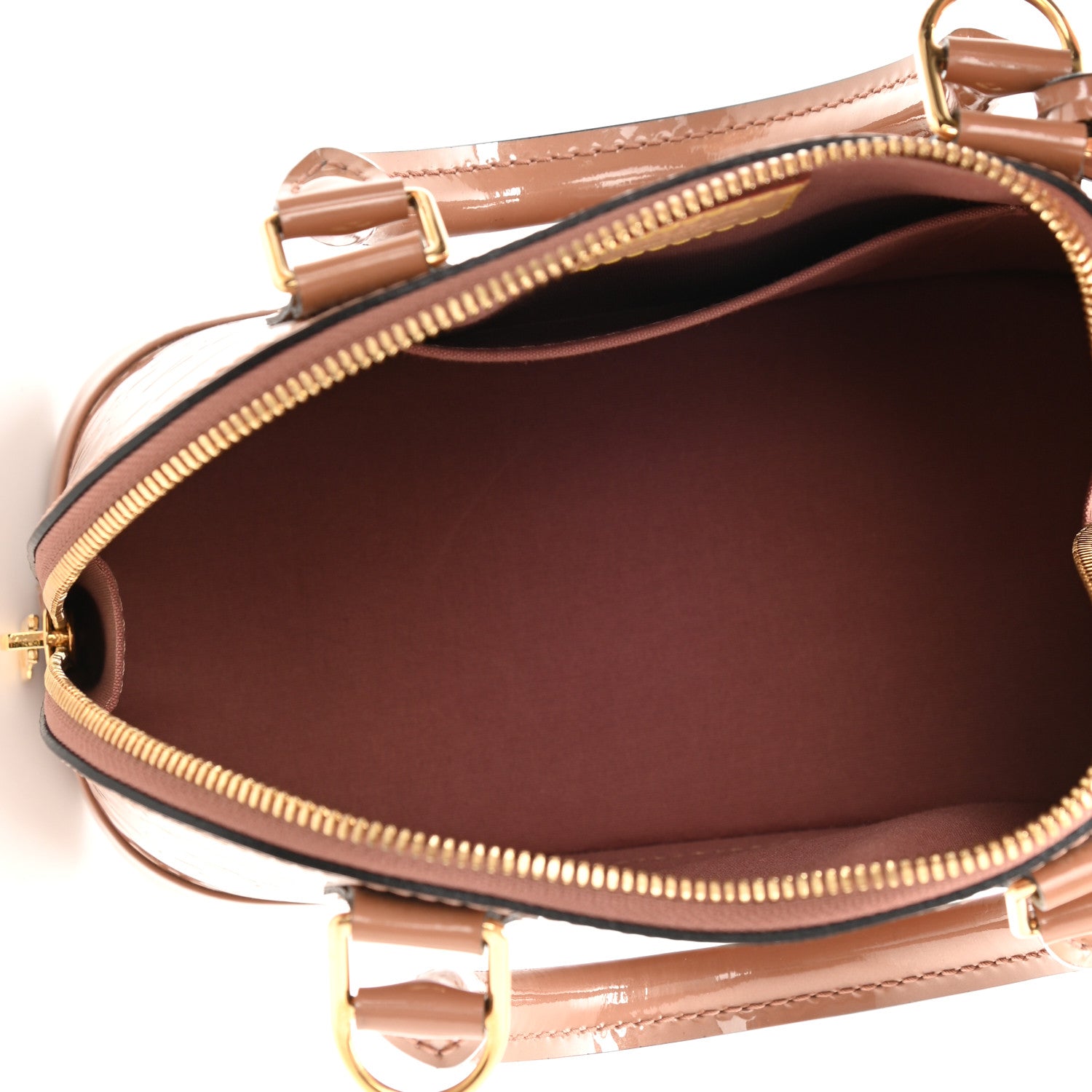 Louis Vuitton Vernis Alma BB Rose Velours 4 of 6