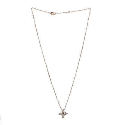 Louis Vuitton 18K Pink Gold Diamond Star Blossom Pendant Necklace 3 of 7