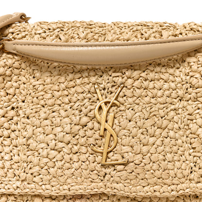 Saint Laurent Raffia Monogram Medium Jamie Natural Avorio 8 of 10