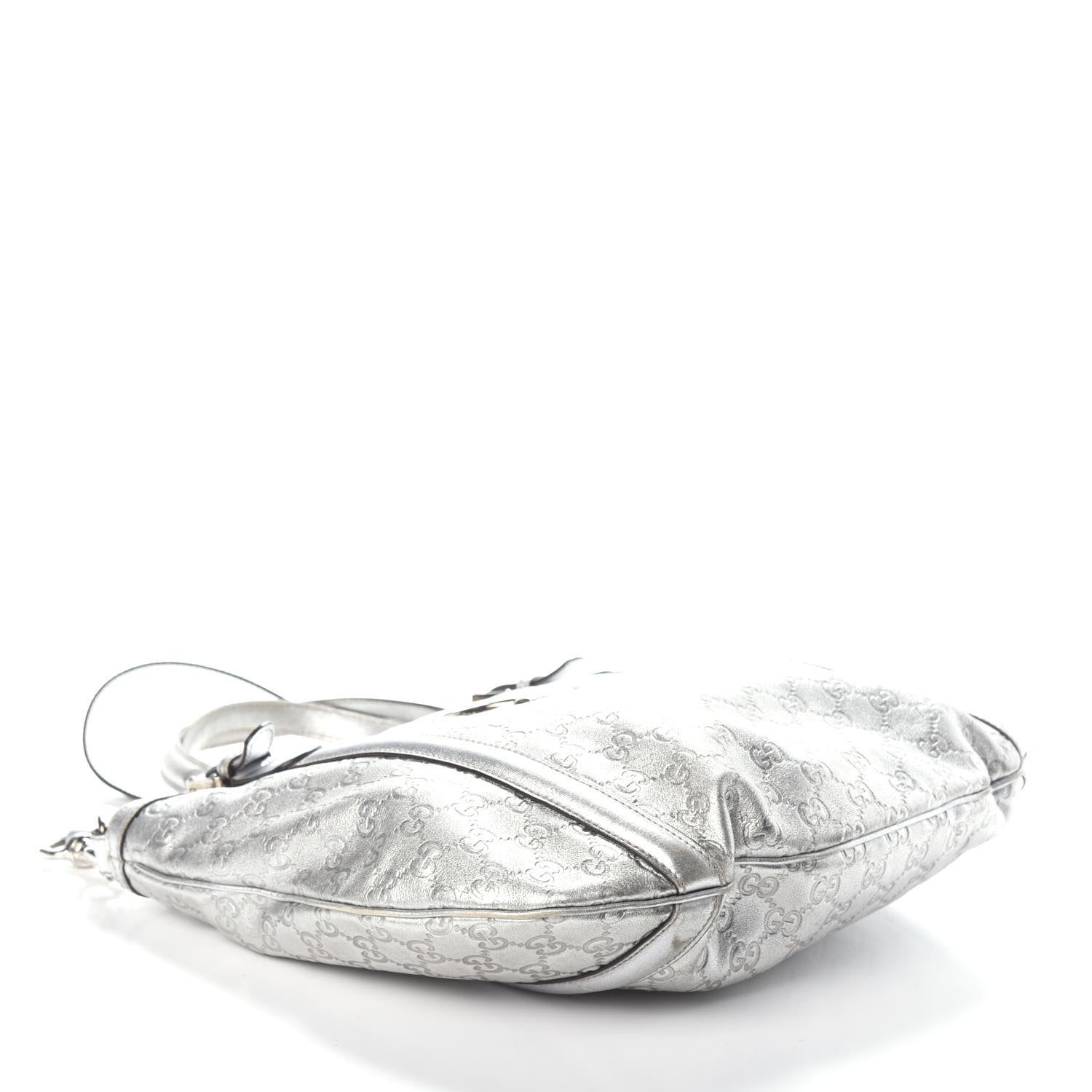 Gucci Guccissima Medium Britt Tote Silver 4 of 8