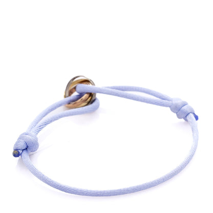 Cartier 18K Pink Yellow White Gold Trinity Adjustable Cord Bracelet Lilac 2 of 7