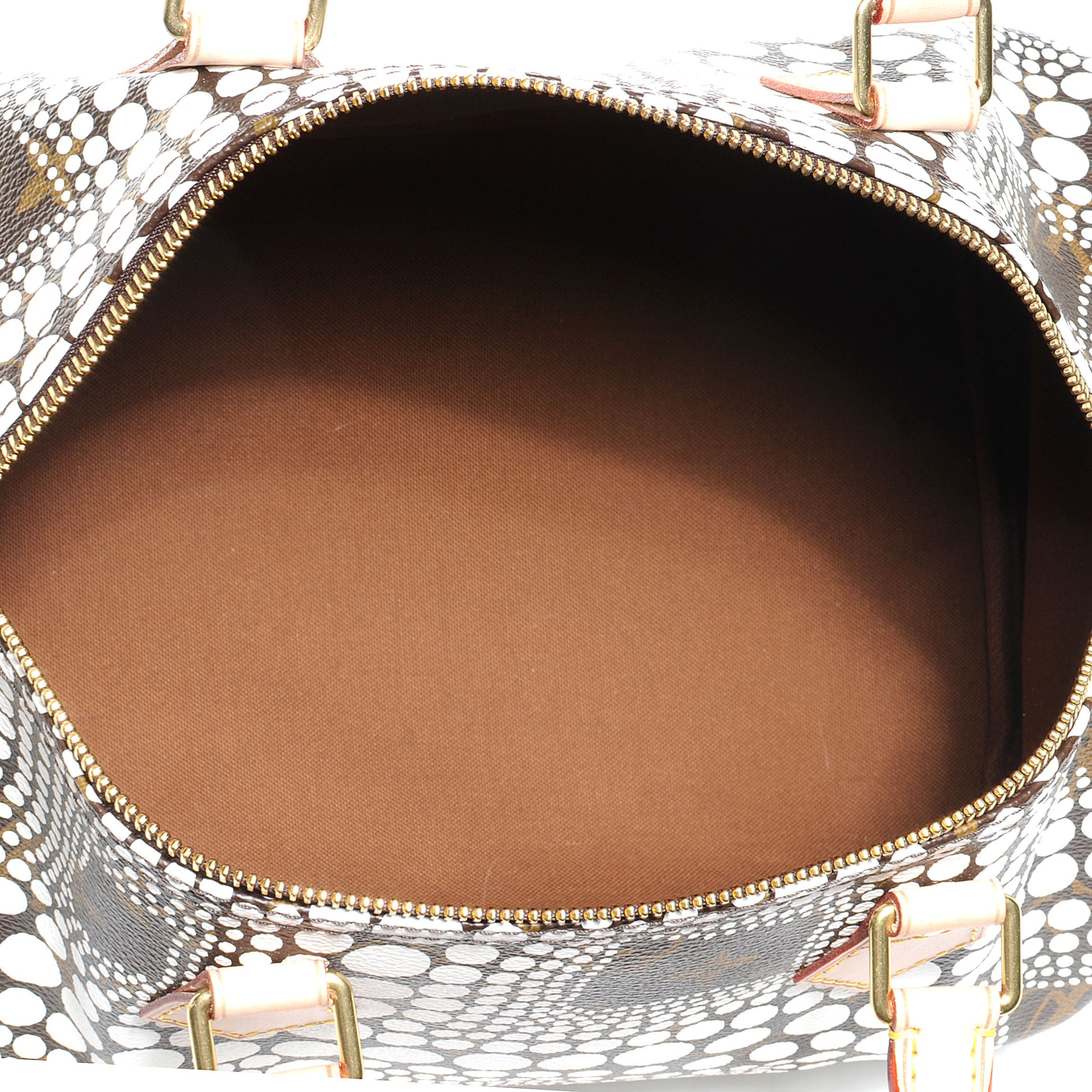 Louis Vuitton Monogram Kusama Town Speedy 30 White 5 of 7