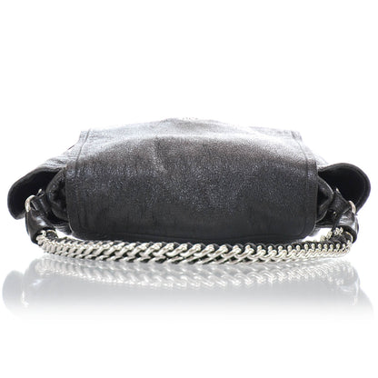 Prada Cervo Lux Chain Flap Hobo Ebano 5 of 10