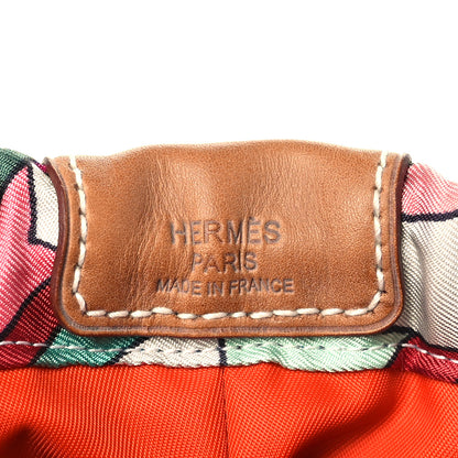 Hermes Silk On A Summer Day Fourbi 20 PM Pouch Tosca Bleu Paon 6 of 10