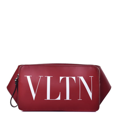 Valentino Garavani Calfskin VLTN Belt Bag Red 1 of 8