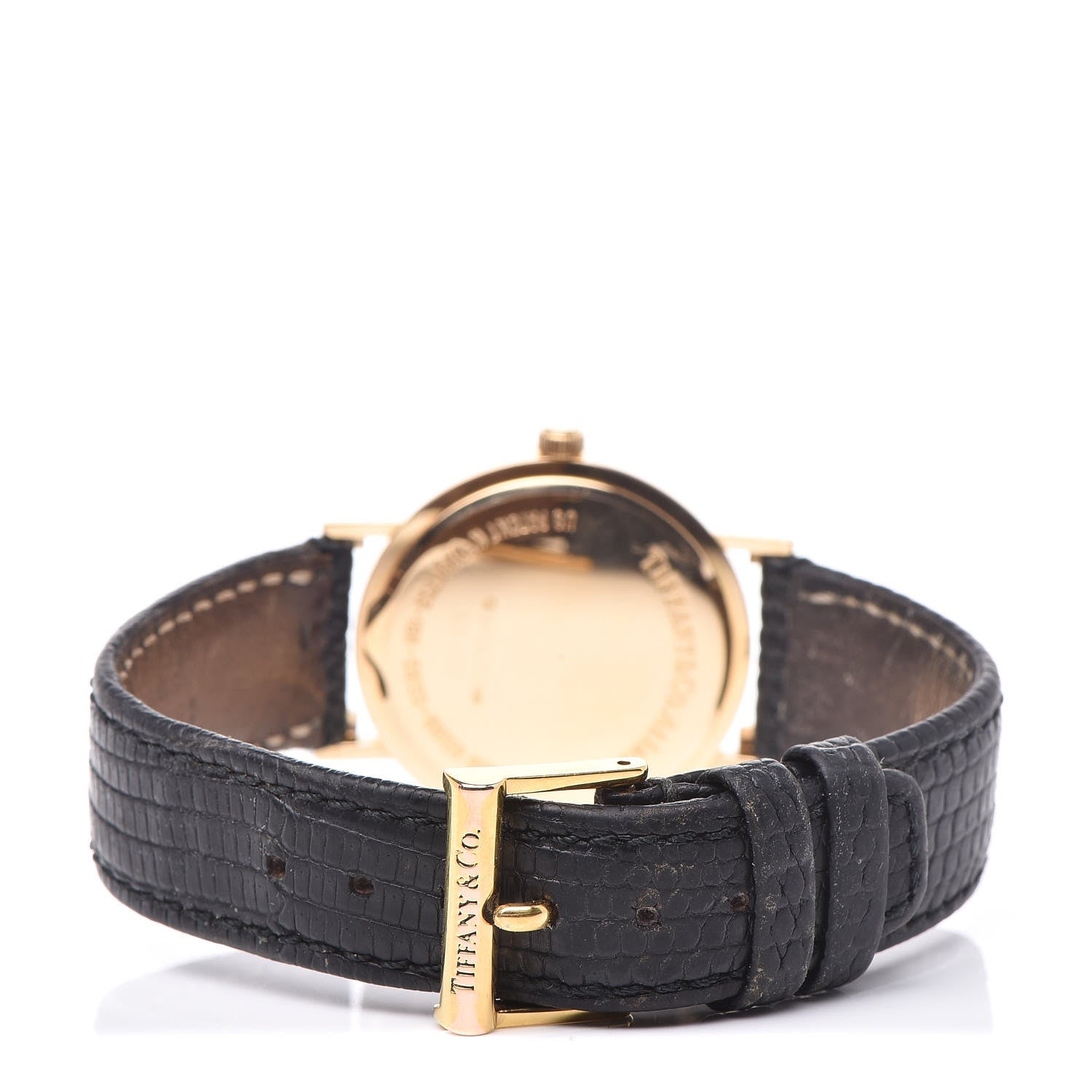 Tiffany 18K Yellow Gold Lizard 31mm Atlas Quartz Watch Gold 4 of 9