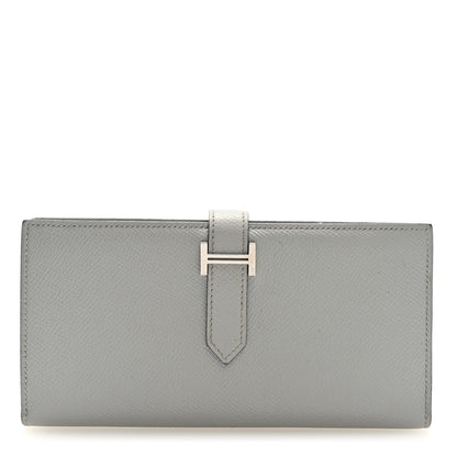 Hermes Epsom Bearn Gusset Wallet Gris Mouette 1 of 7