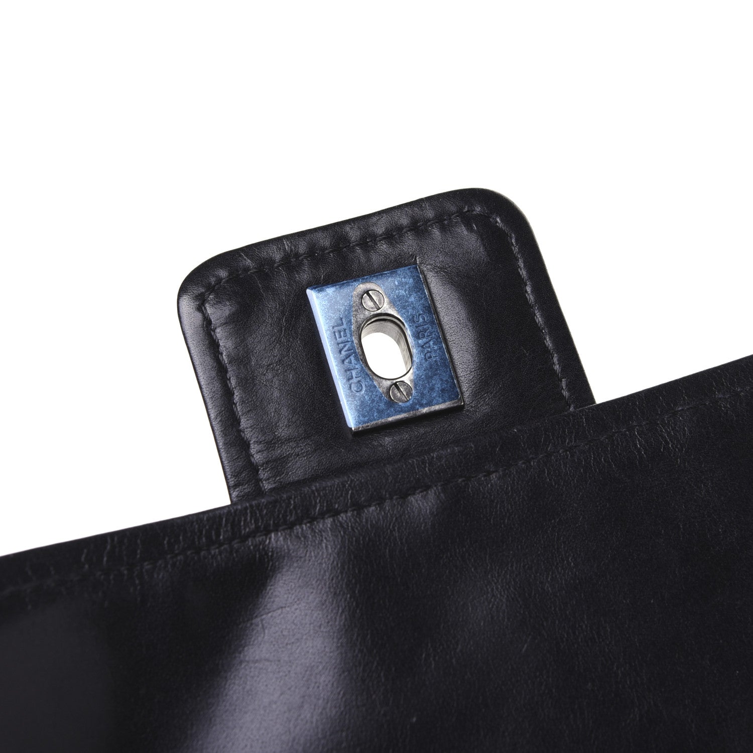Chanel Caviar Aged Calfskin Medium Bubble Graphic Messenger Bag Black 12 of 18