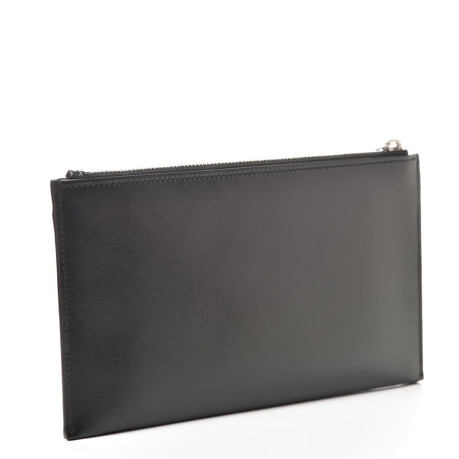 Saint Laurent Smooth Calfskin Monogram Zip Bill Pouch Black 3 of 8