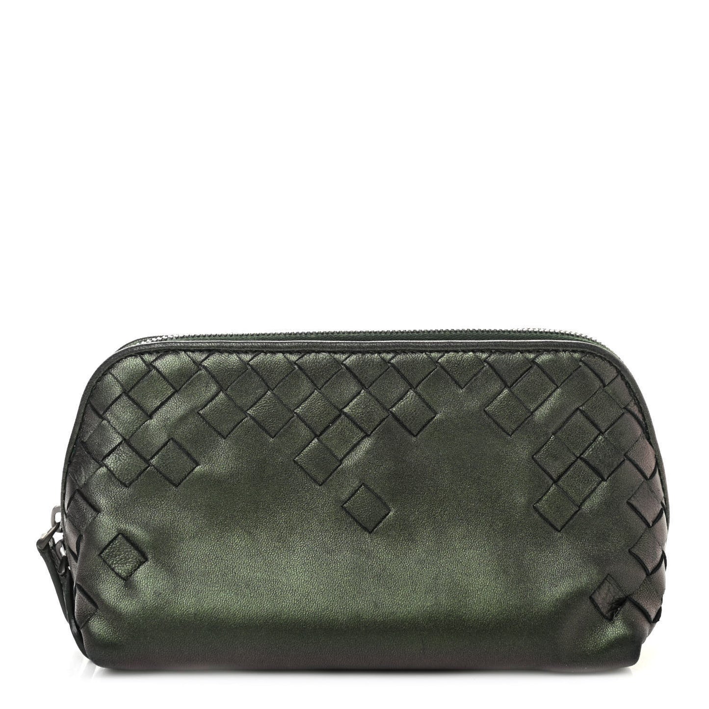Iridescent Scarabee Small Cosmetic Pouch Green