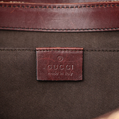 Gucci Monogram Studded Horsebit Clutch Bordeaux 6 of 17