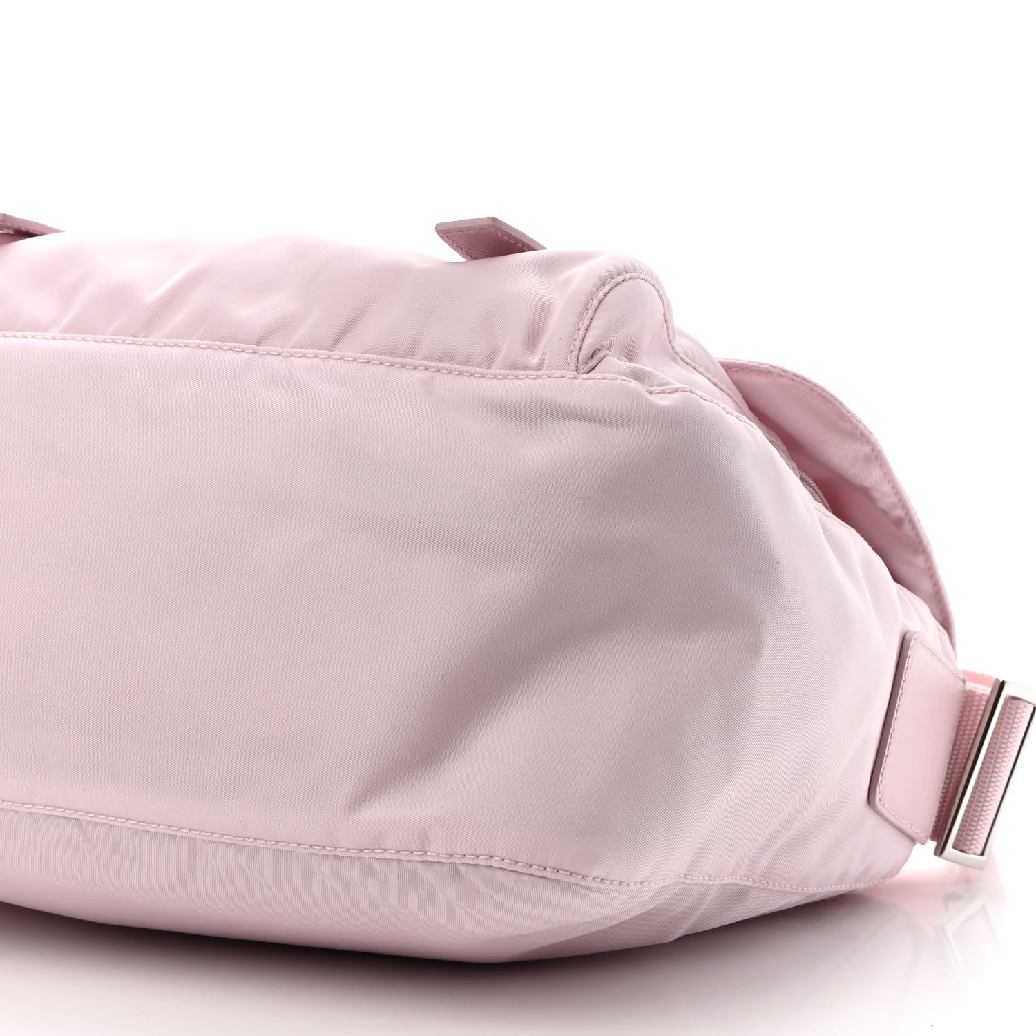 Prada Re-Nylon Vela Saffiano Pocket Double Buckle Messenger Shoulder Bag Alabastro 11 of 11