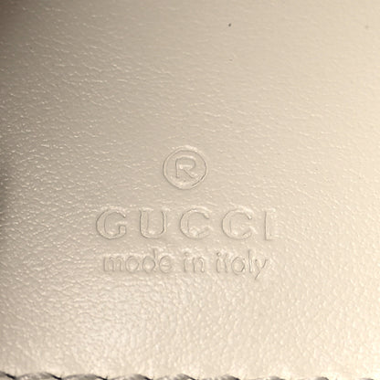 Gucci Calfskin Matelasse Mini GG Marmont 2.0 Bucket Bag White 6 of 8