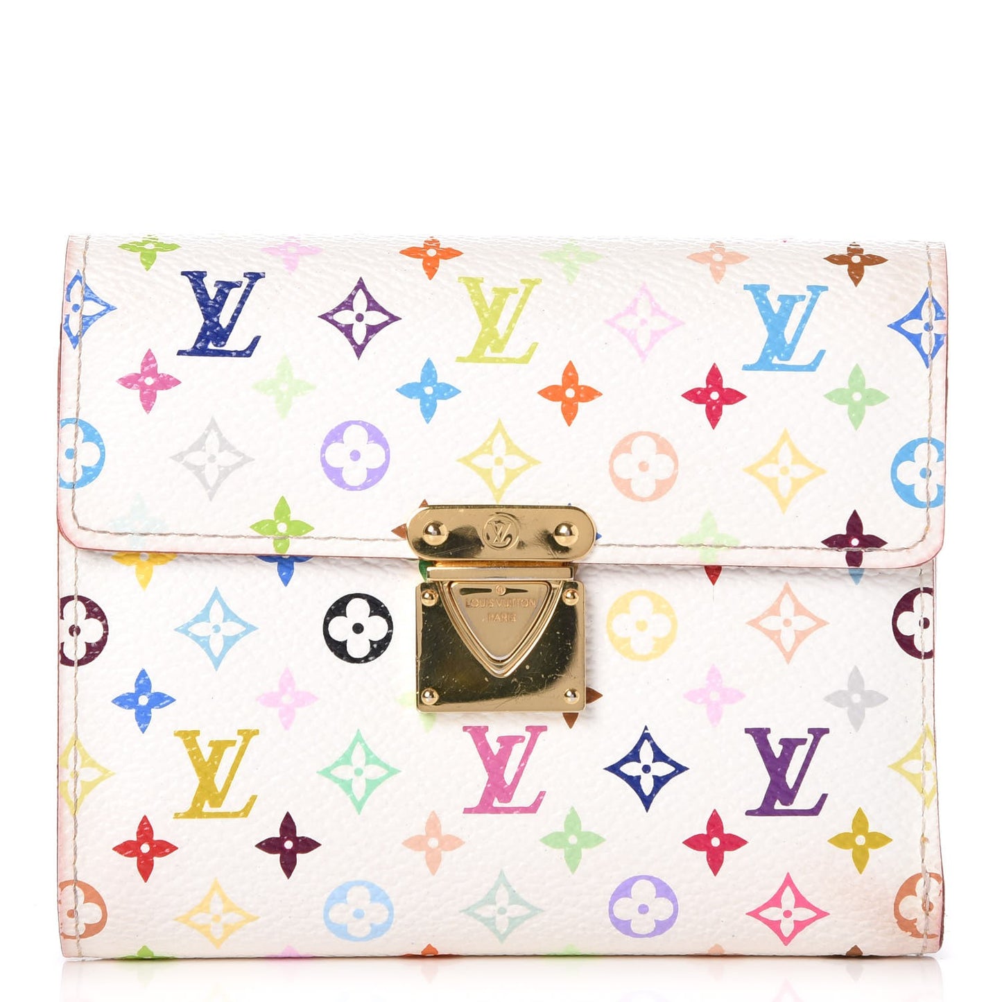 Monogram Multicolor Koala Wallet White