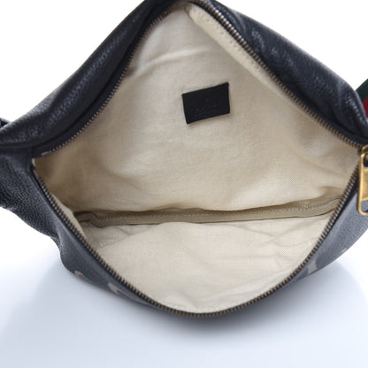 Gucci Grained Calfskin Logo Belt Bag Black 5 of 9