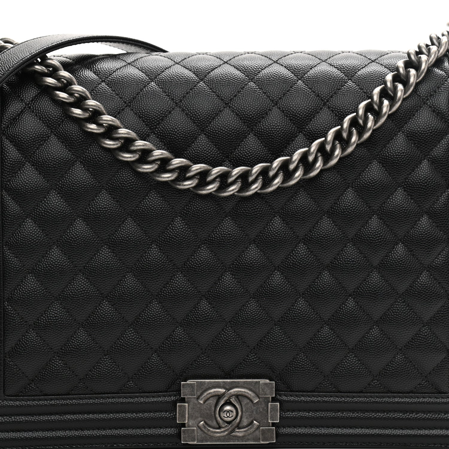 Chanel Caviar Quilted Large Boy Flap Black 8 of 11