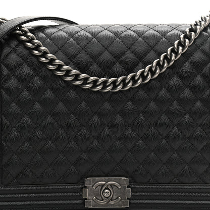 Chanel Caviar Quilted Large Boy Flap Black 8 of 11