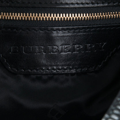 Burberry Soft Lambskin Bridle Calfskin Medium Gosford Hobo Black 6 of 6