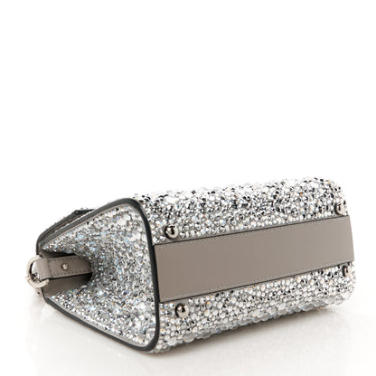 Valentino Garavani Crystal Embroidered Mini Vsling Top Handle Bag Silver 4 of 11