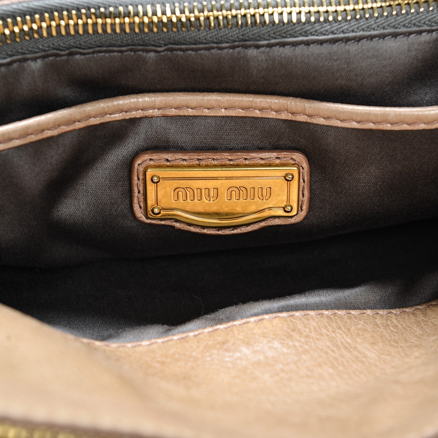 Miu Miu Vitello Lux Medium Bow Bag Cammeo 6 of 11
