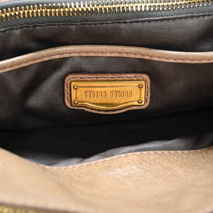 Miu Miu Vitello Lux Medium Bow Bag Cammeo 6 of 11