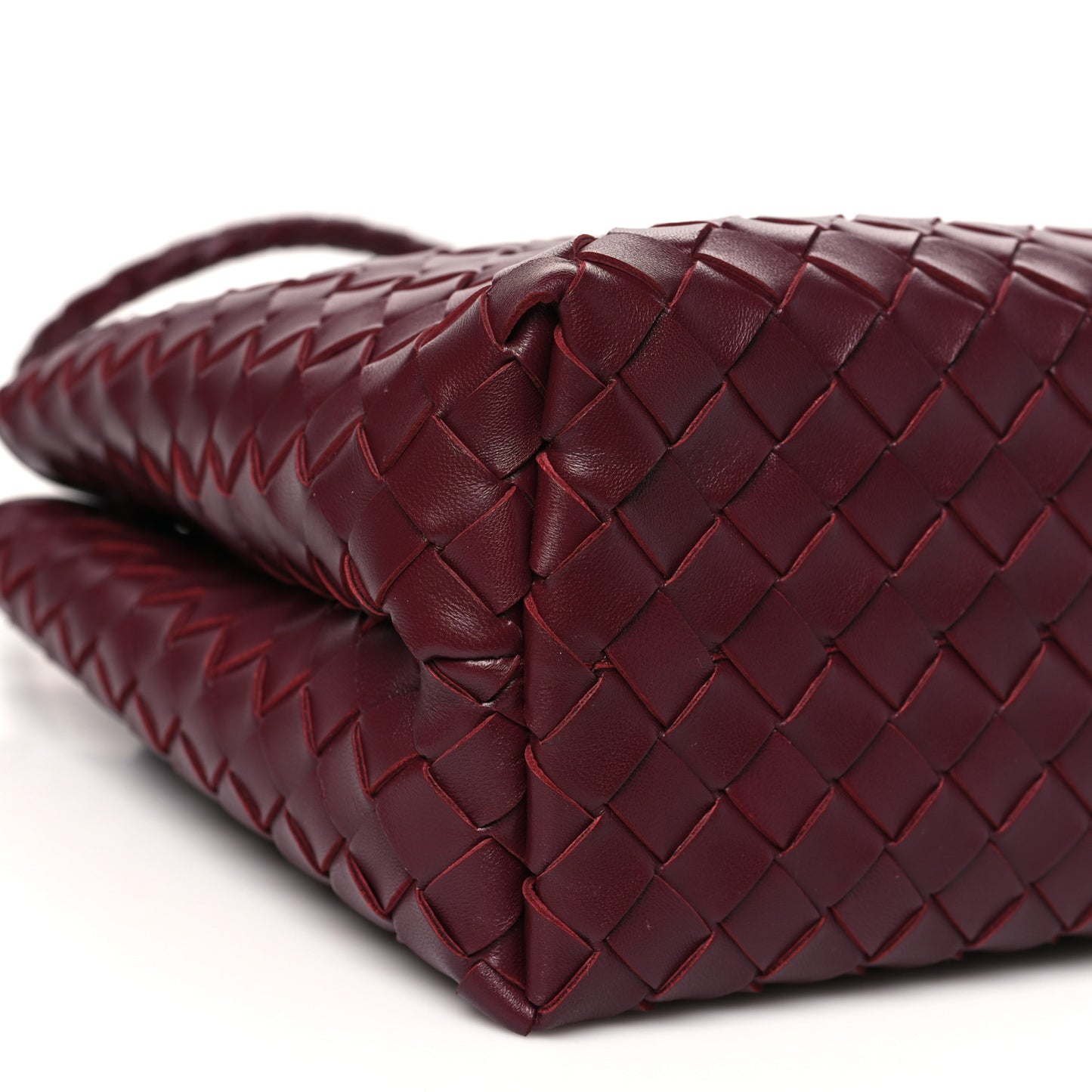 Nappa Intrecciato Small Andiamo Shoulder Bag Barolo